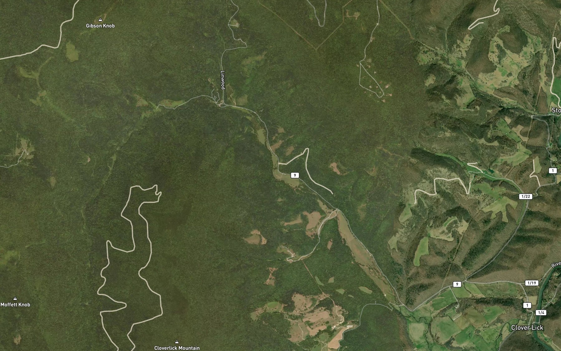 Satellite map of the Hannan Spring