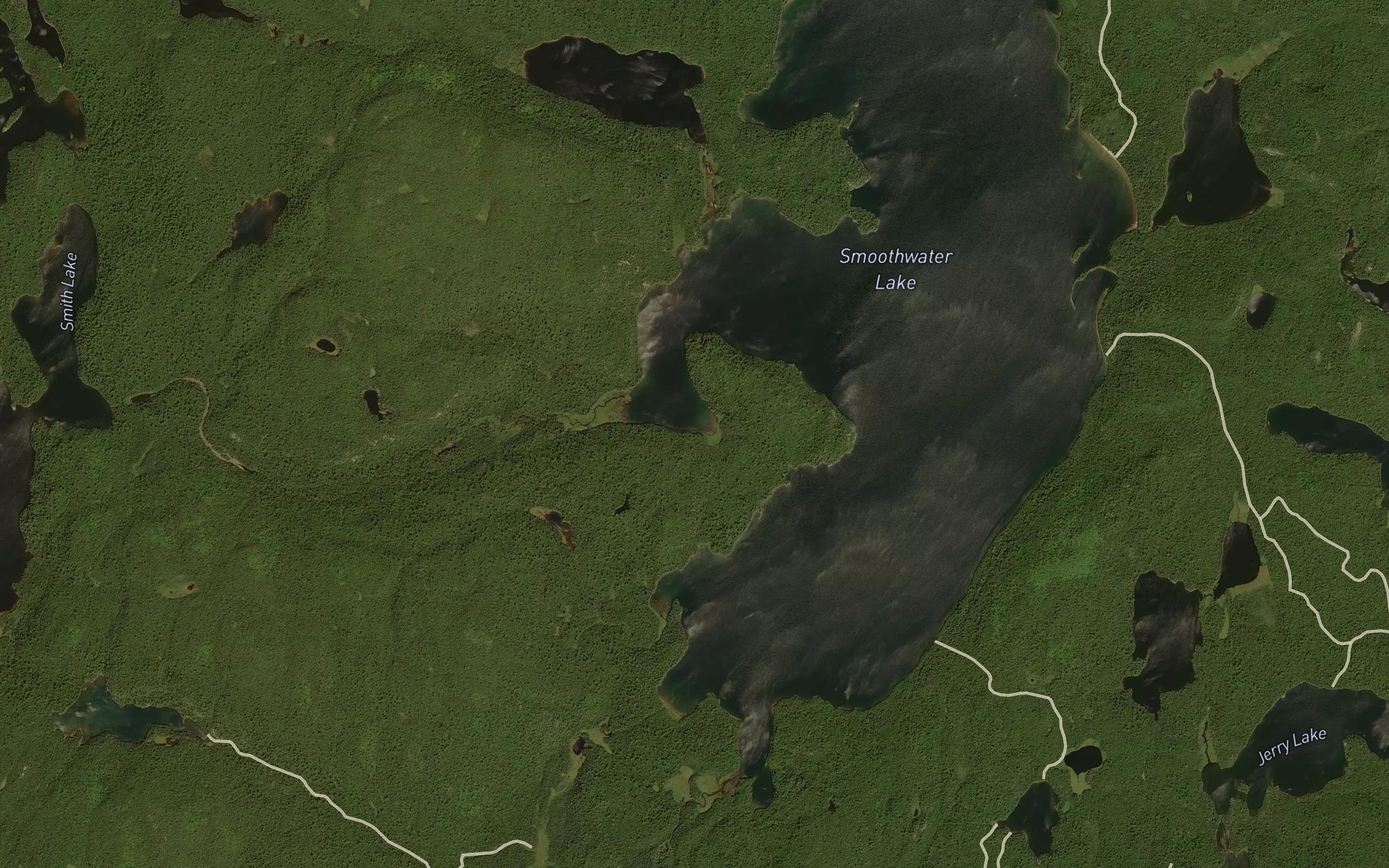 Satellite map of the Smith Creek