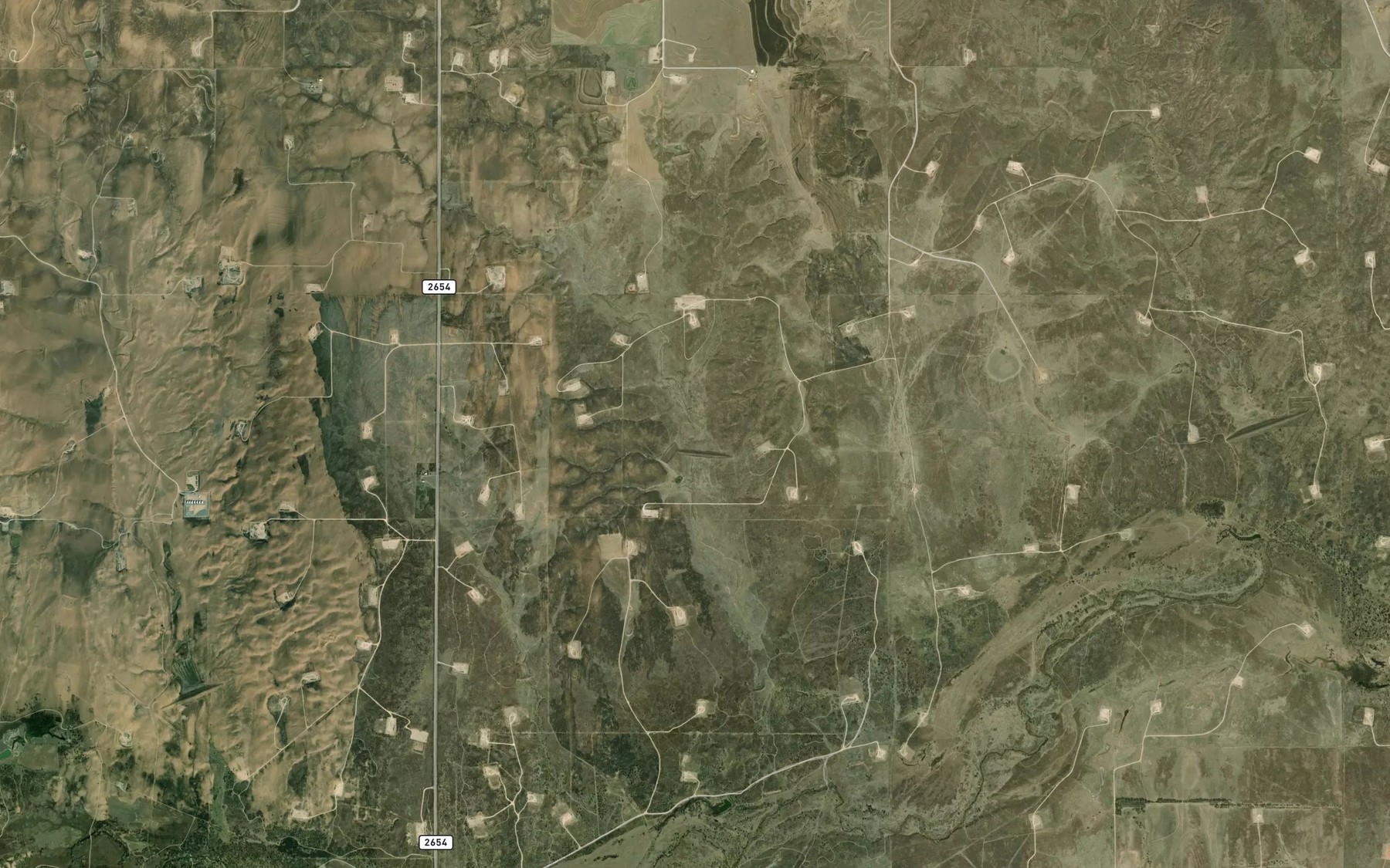 Satellite map of the Soil Conservation Service Site 29 Reservoir