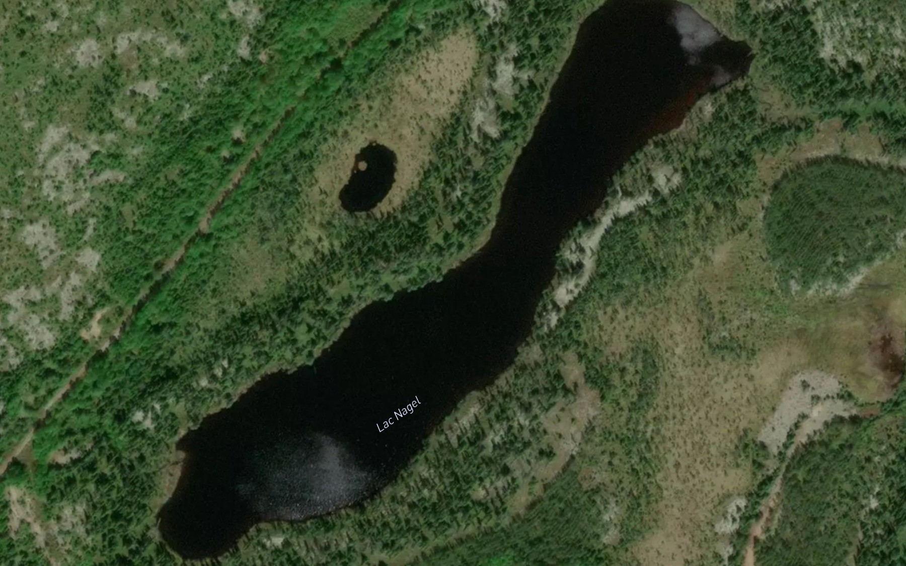 Satellite map of the Lac Nagel