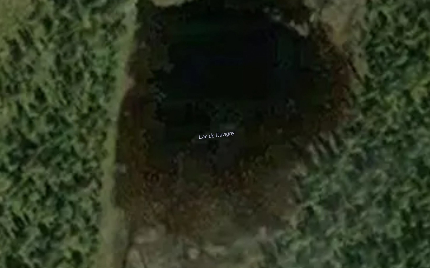 Satellite map of the Lac de Dovigny