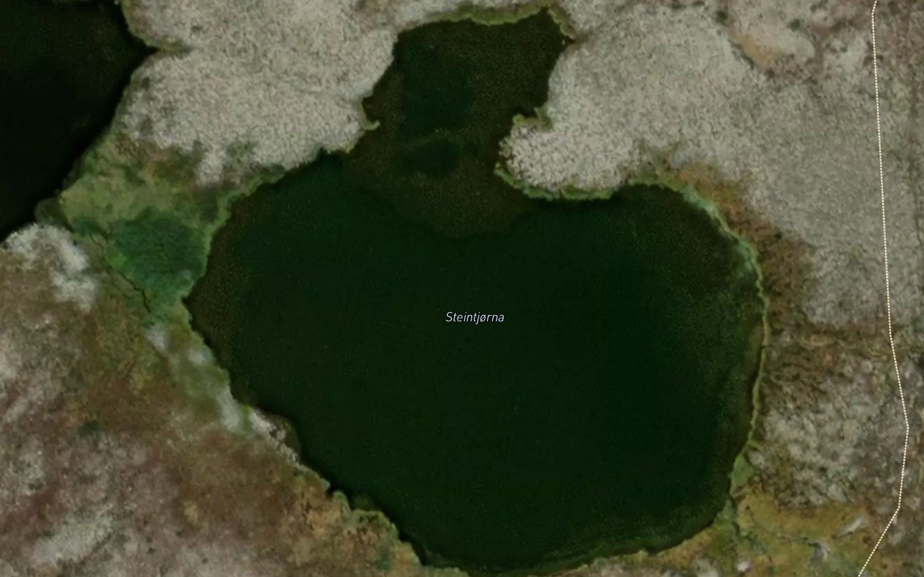Satellite map of the Steintjorna