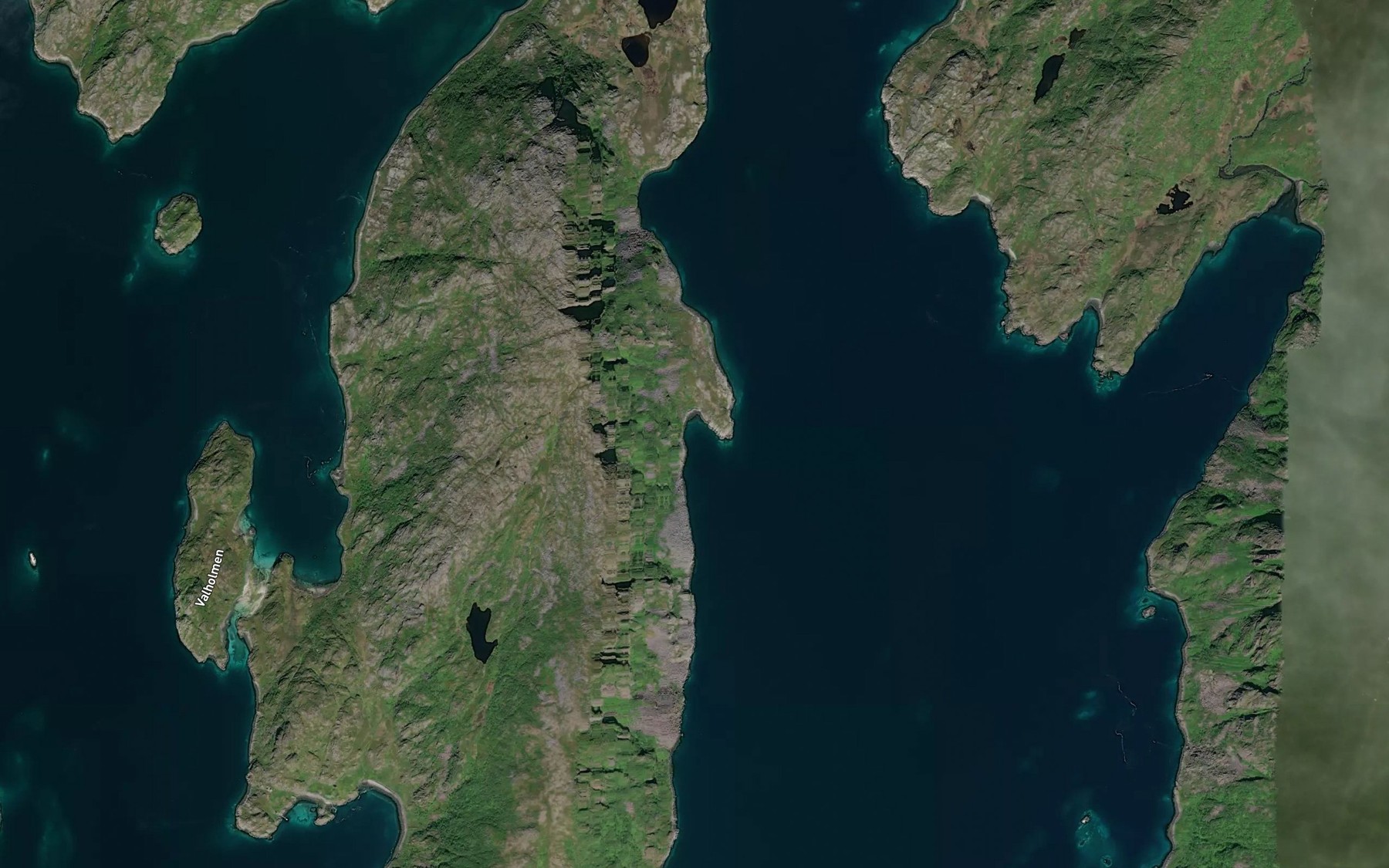 Satellite map of the Rekvedbukta