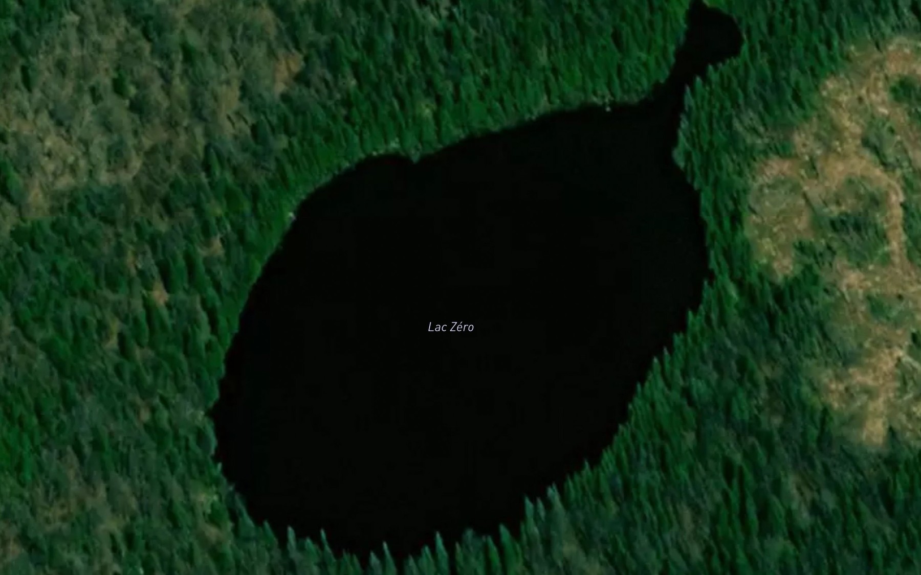 Satellite map of the Lac Zero