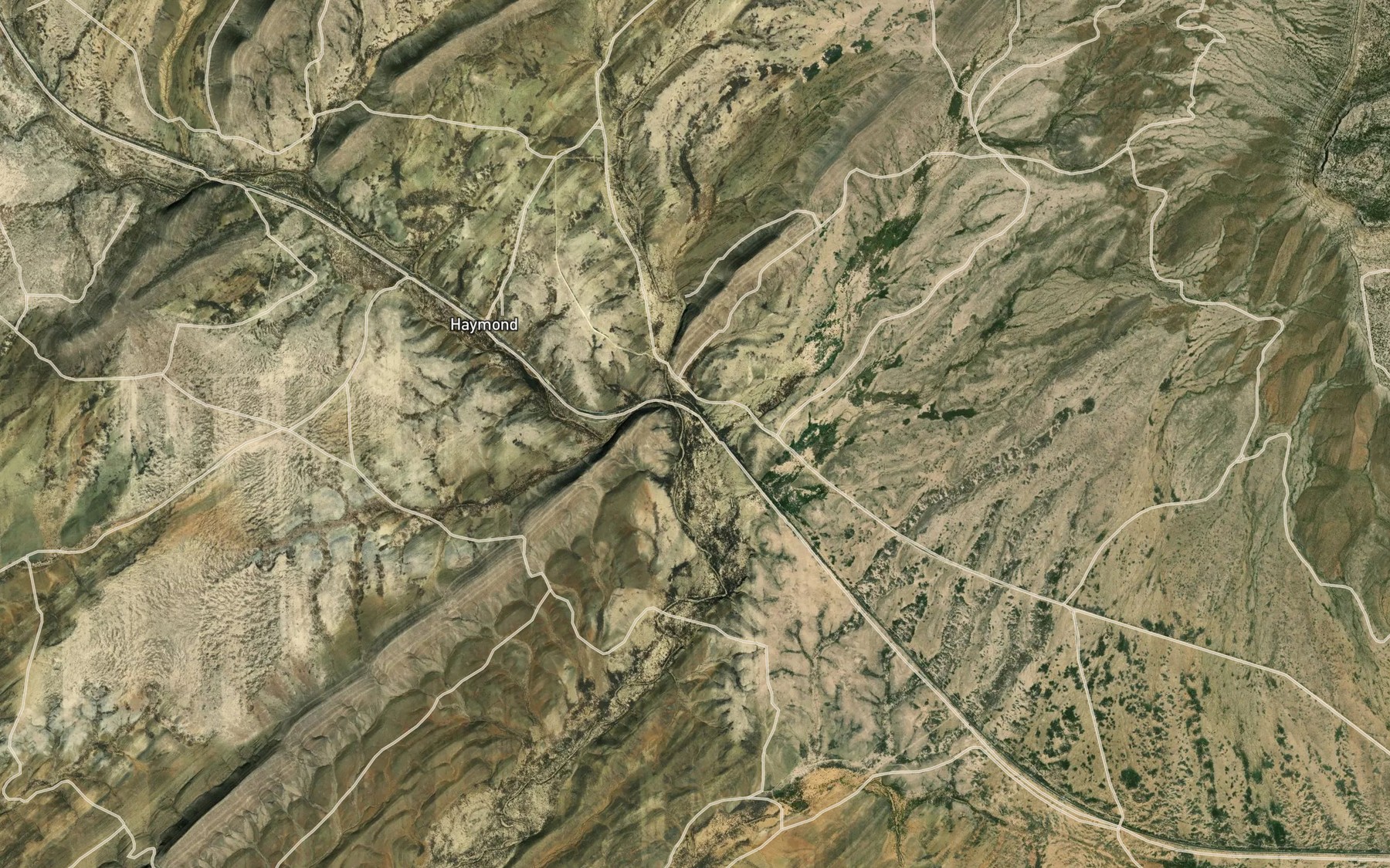 Satellite map of the Willow Creek