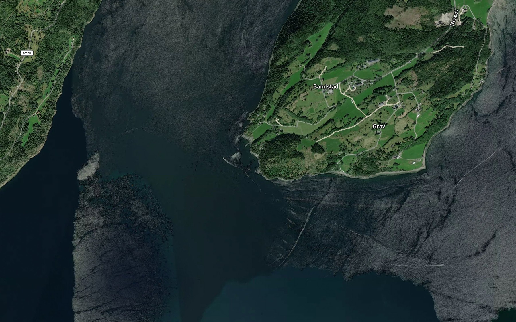 Satellite map of the Vikasanden