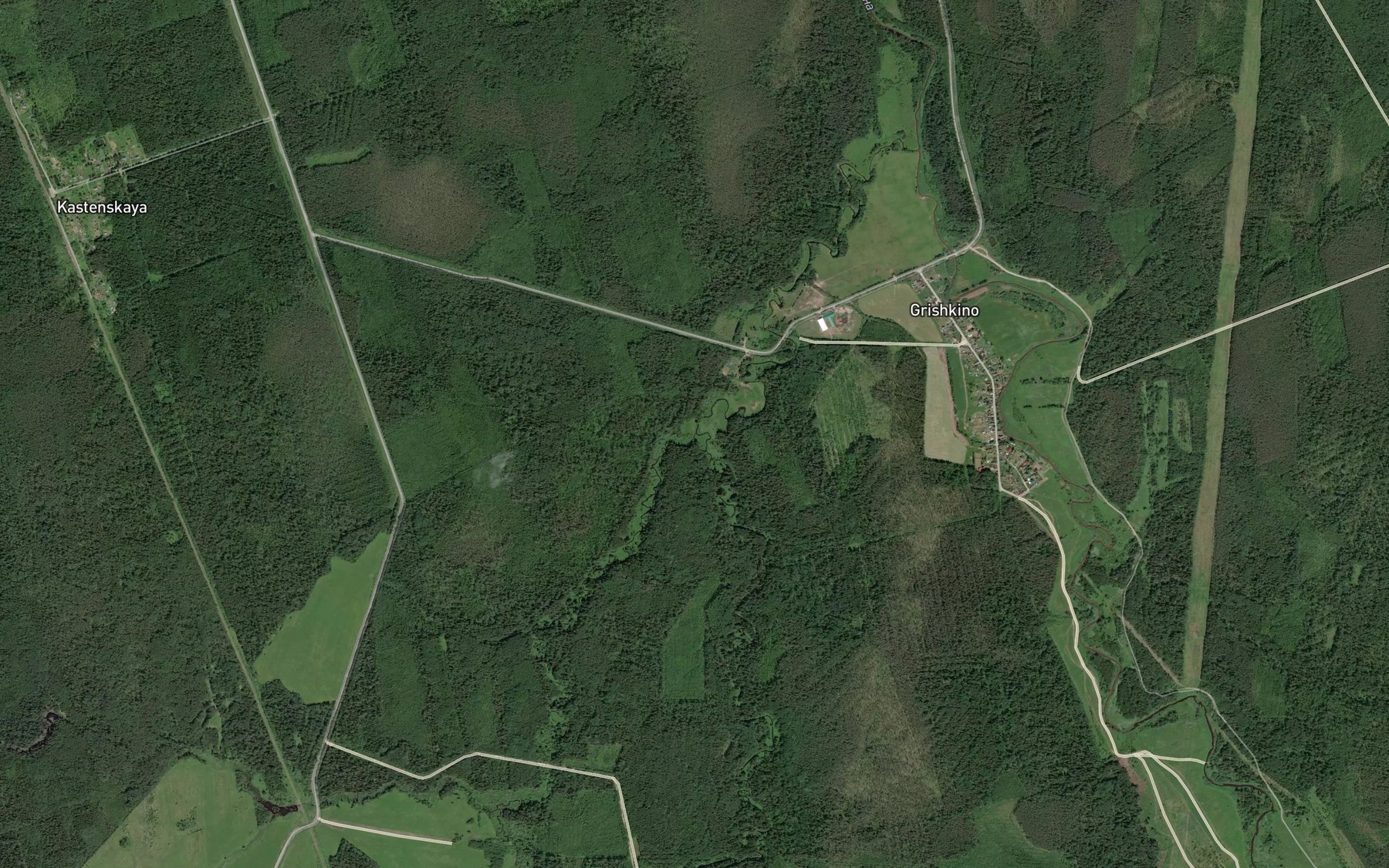 Satellite map of the Kastenka