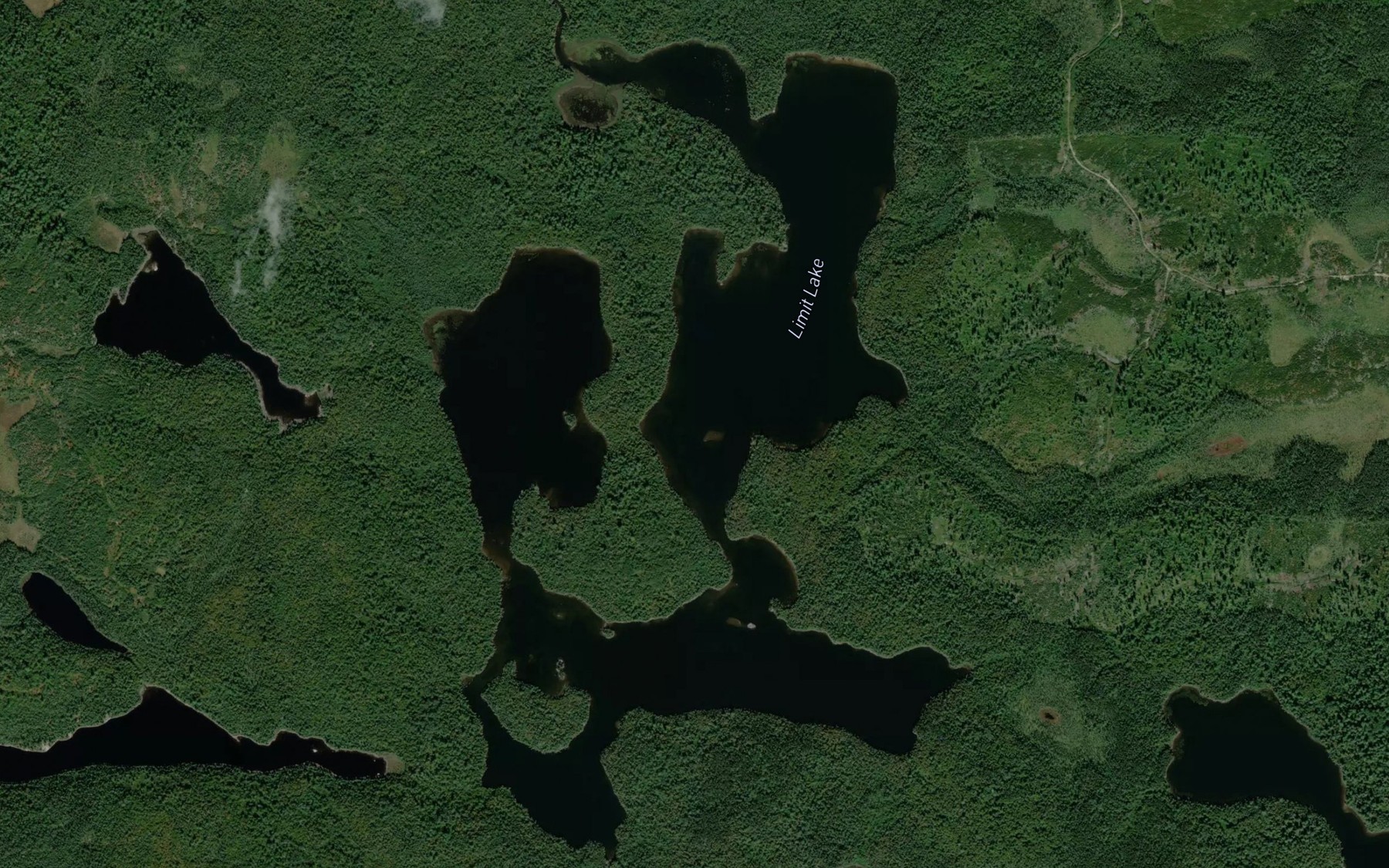 Satellite map of the Limit Lake