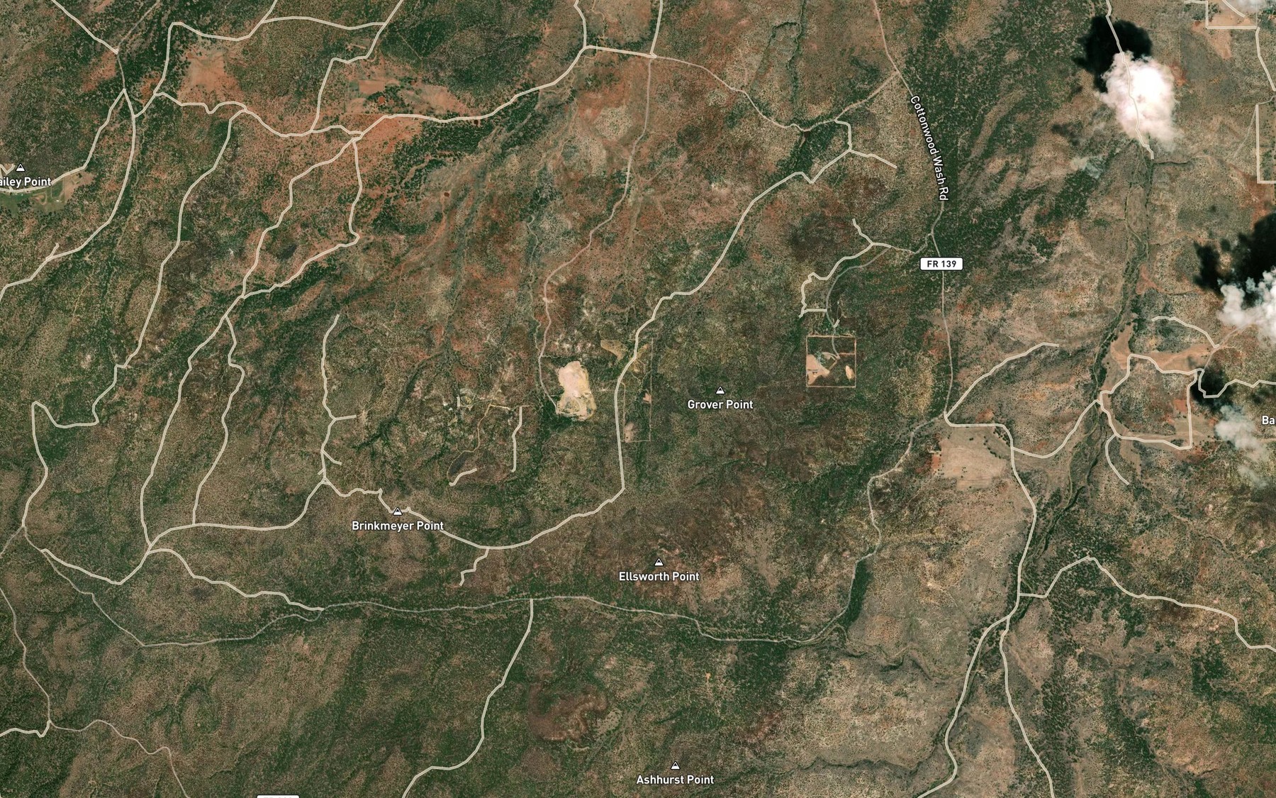 Satellite map of the Grover Spring