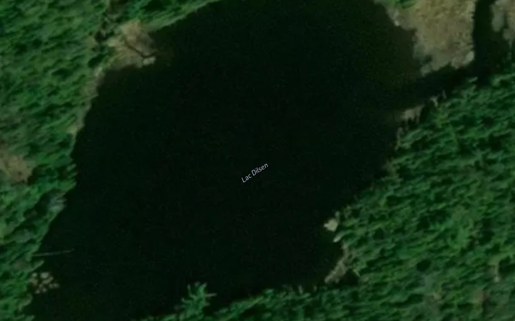 Satellite map of the Lac Dilsen