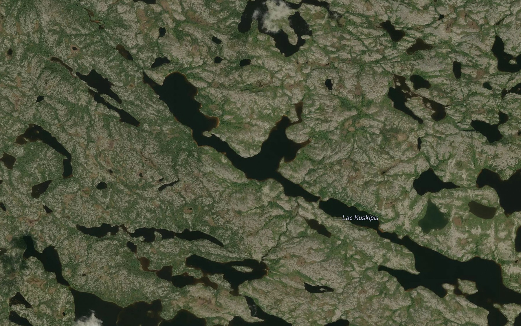 Satellite map of the Lac Akaschipitikunanuch