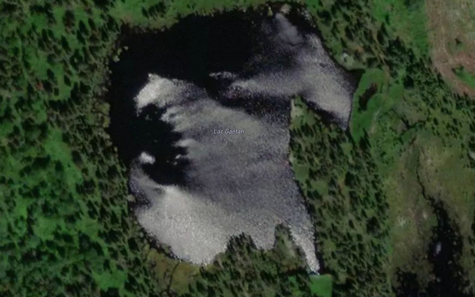 Satellite map of the Lac Gaetan