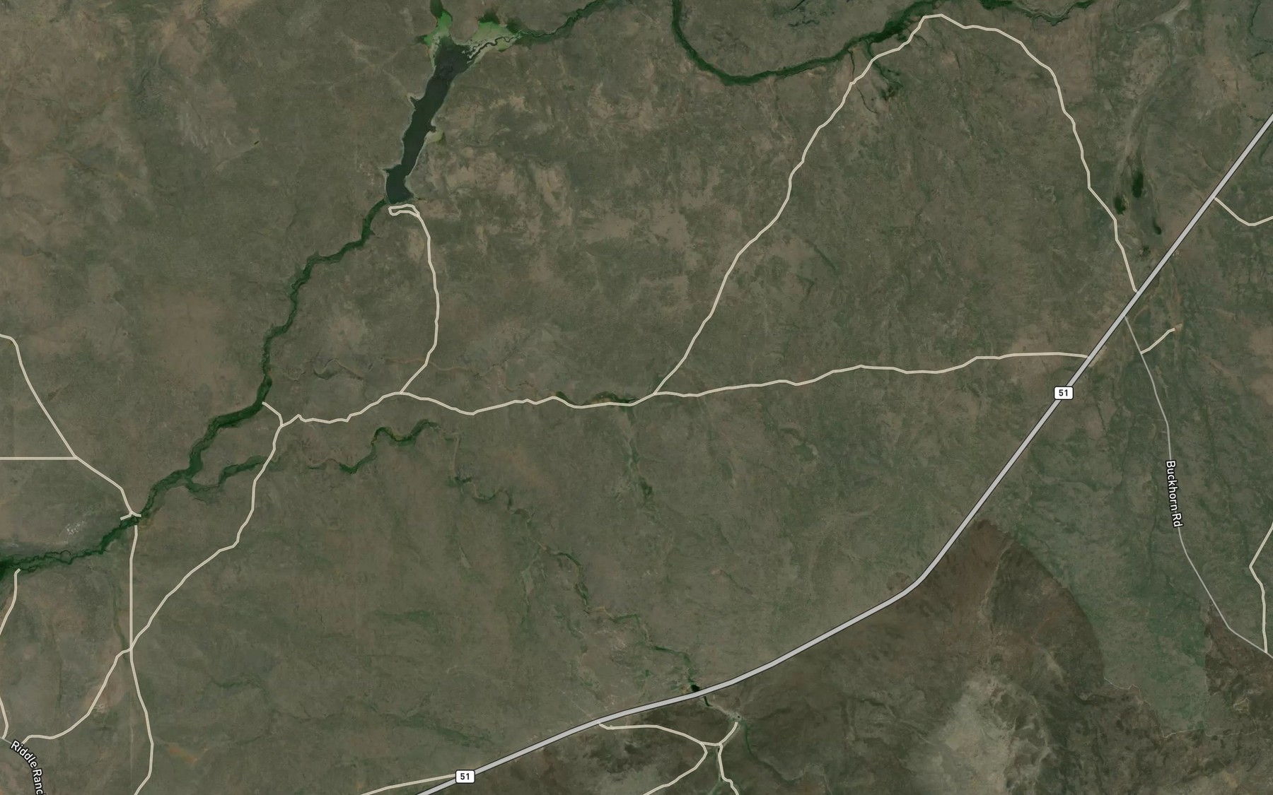 Satellite map of the Cold Springs