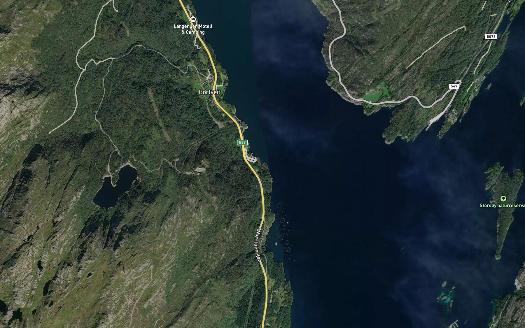 Satellite map of the Koven