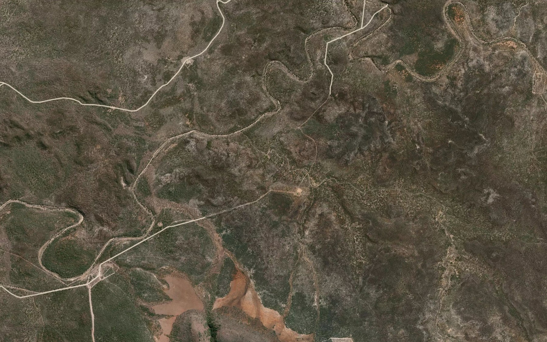 Satellite map of the Cumalong Creek