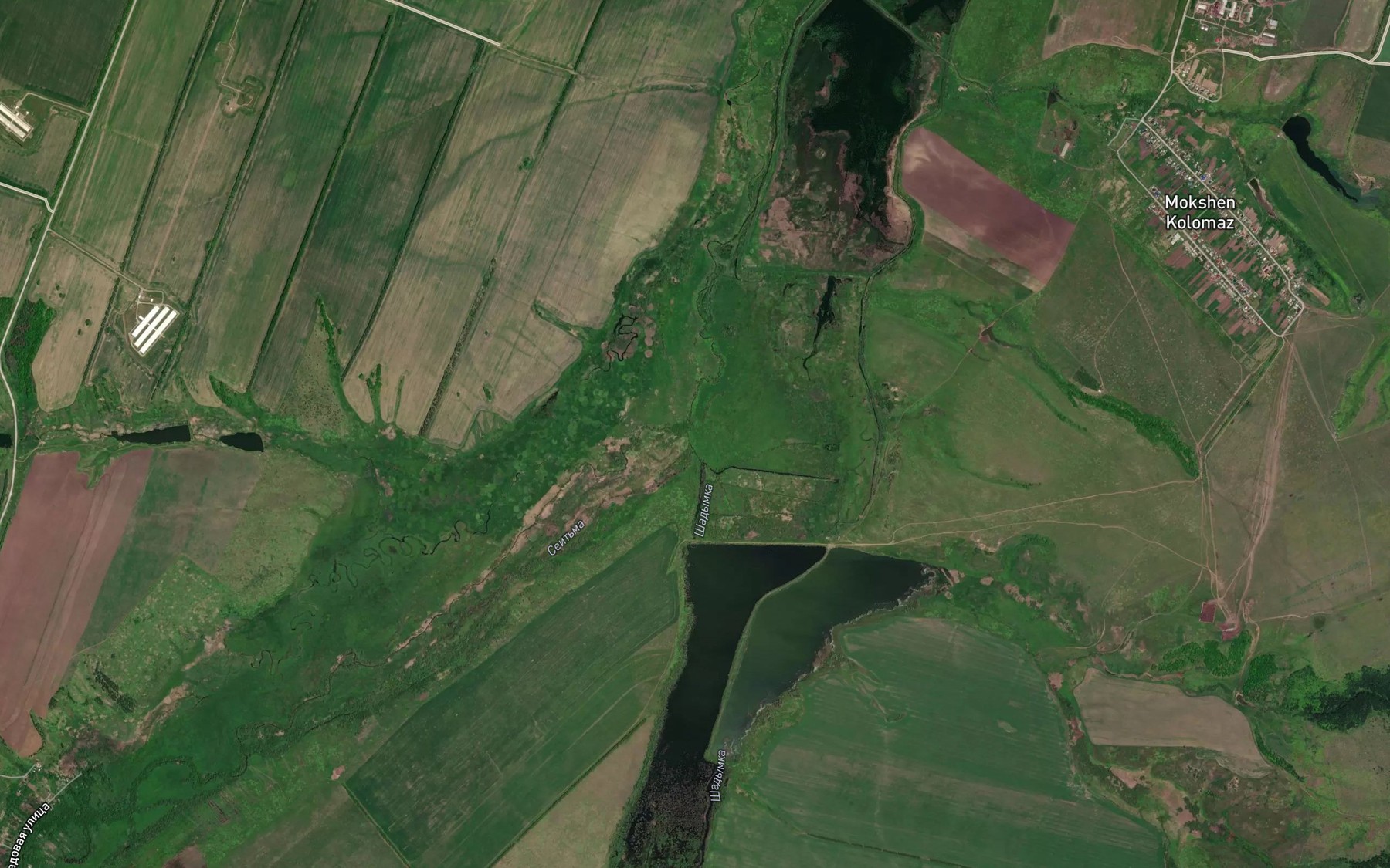 Satellite map of the Shadymka