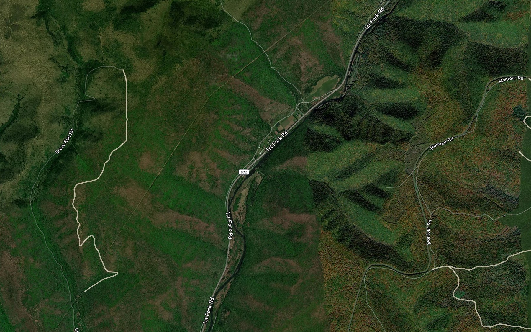 Satellite map of the Arksill Run