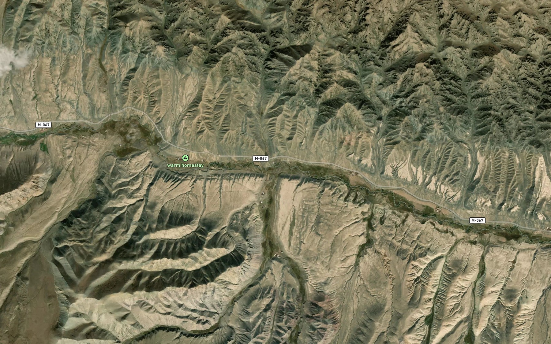 Satellite map of the Keksu