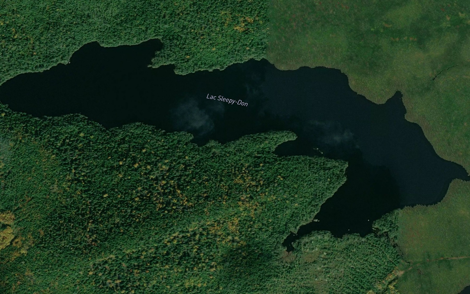 Satellite map of the Lac Sleepy-Don
