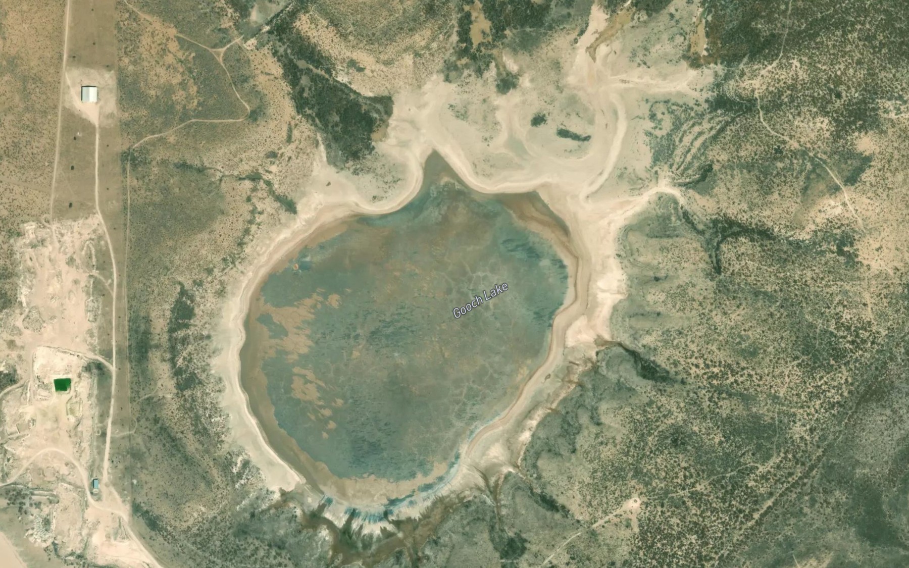 Satellite map of the Gooch Lake