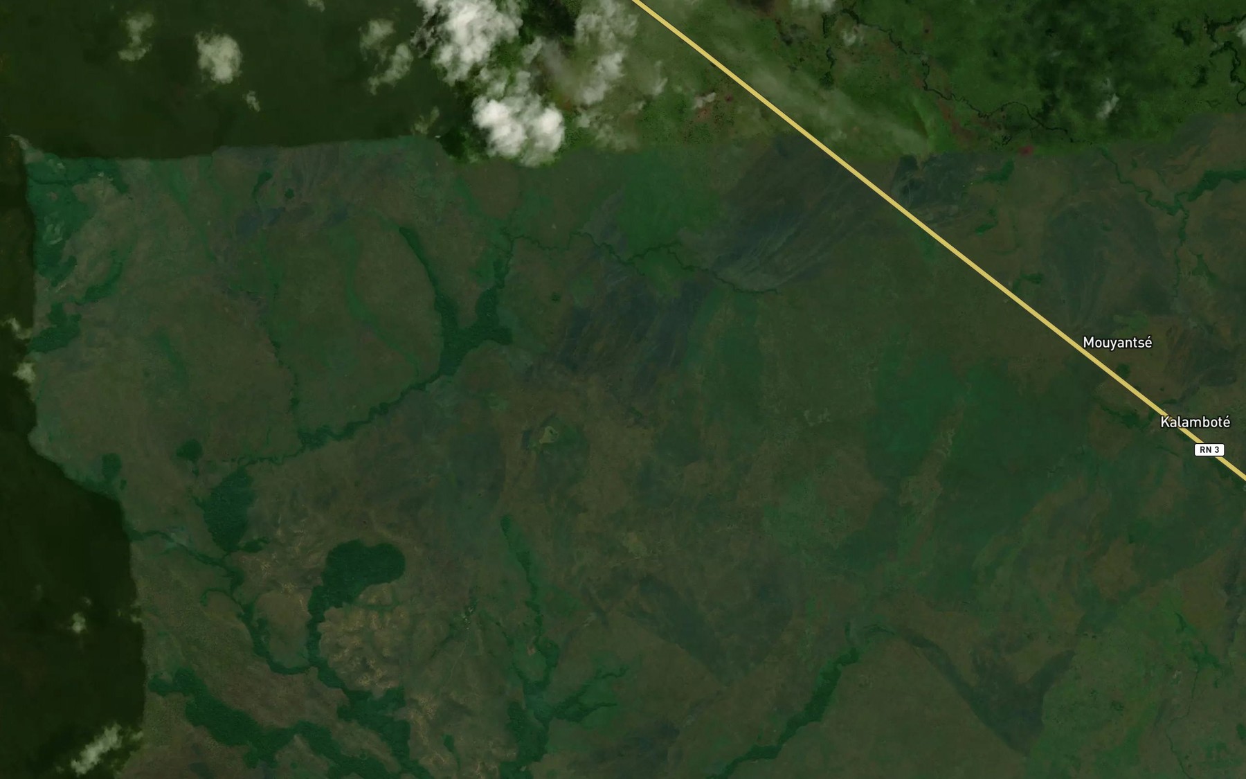 Satellite map of the Mouyembi