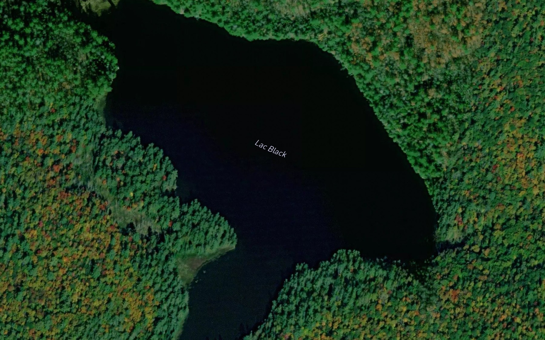 Satellite map of the Lac Black
