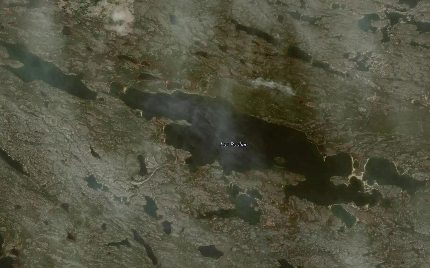 Satellite map of the Lac Pauline