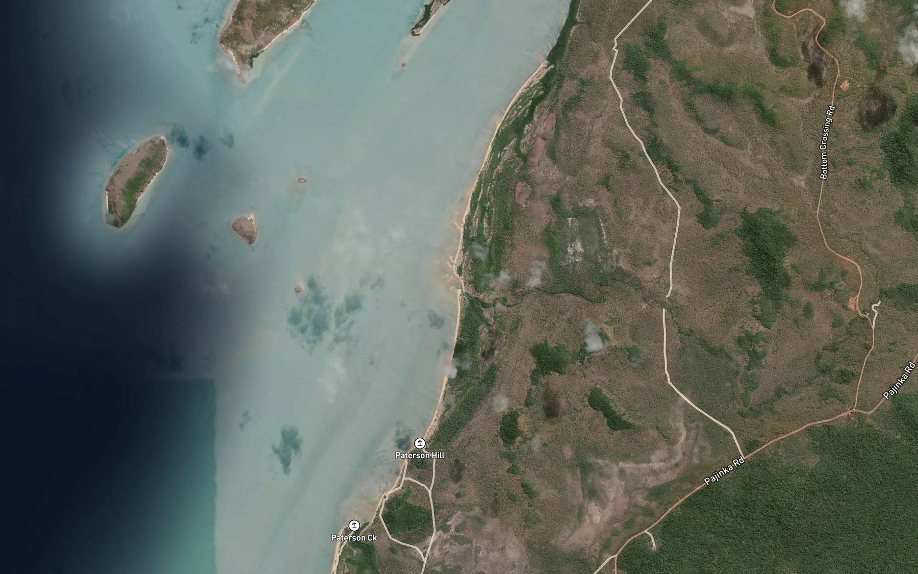 Satellite map of the Laradeenya Creek