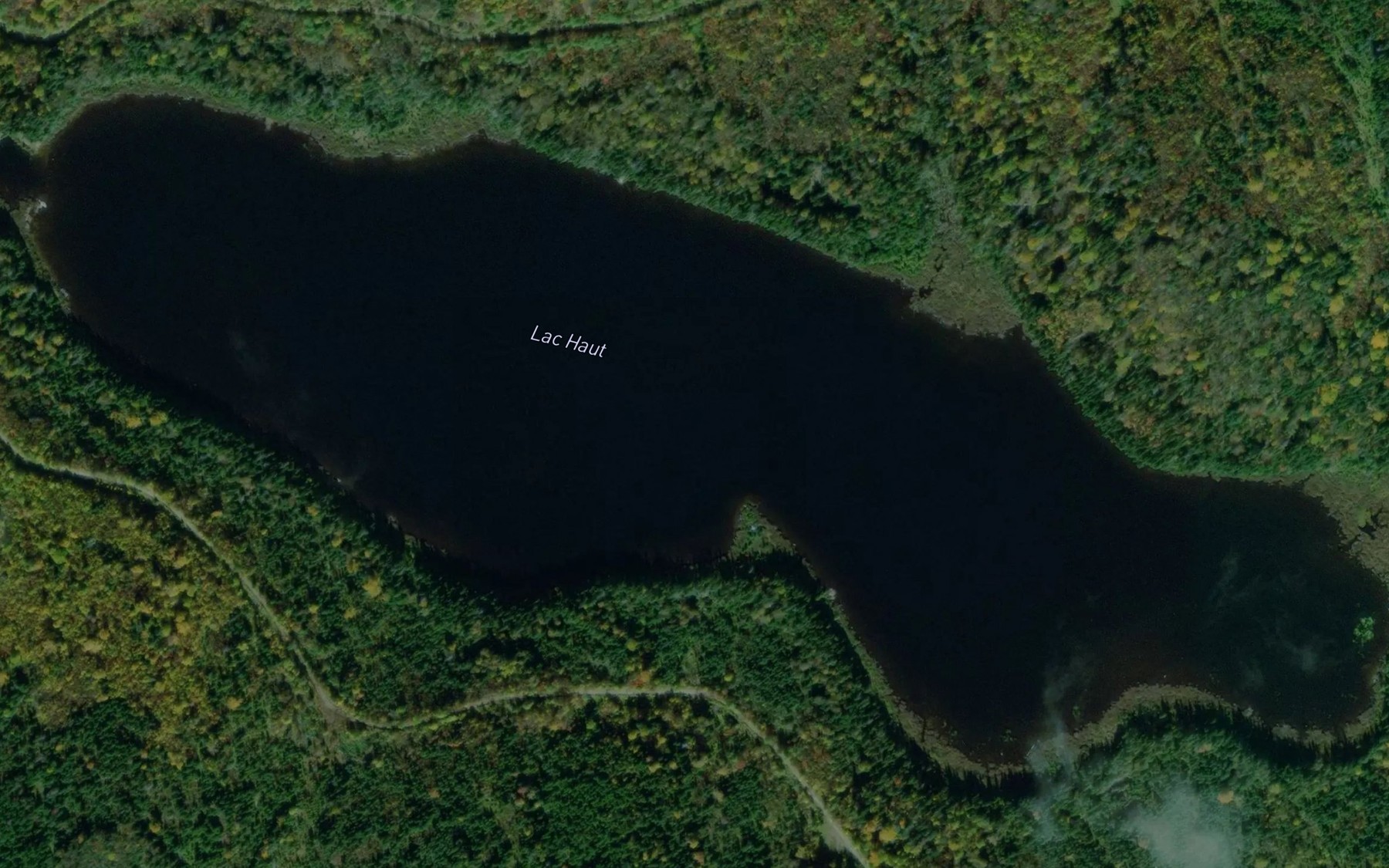 Satellite map of the Lac Haut