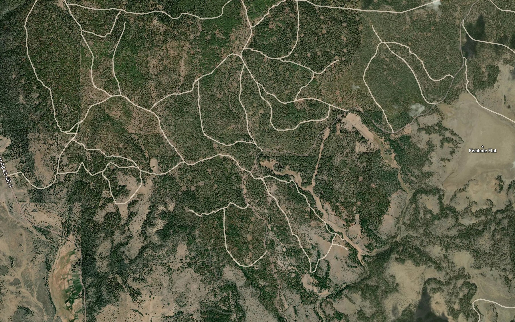Satellite map of the Long Branch Spring