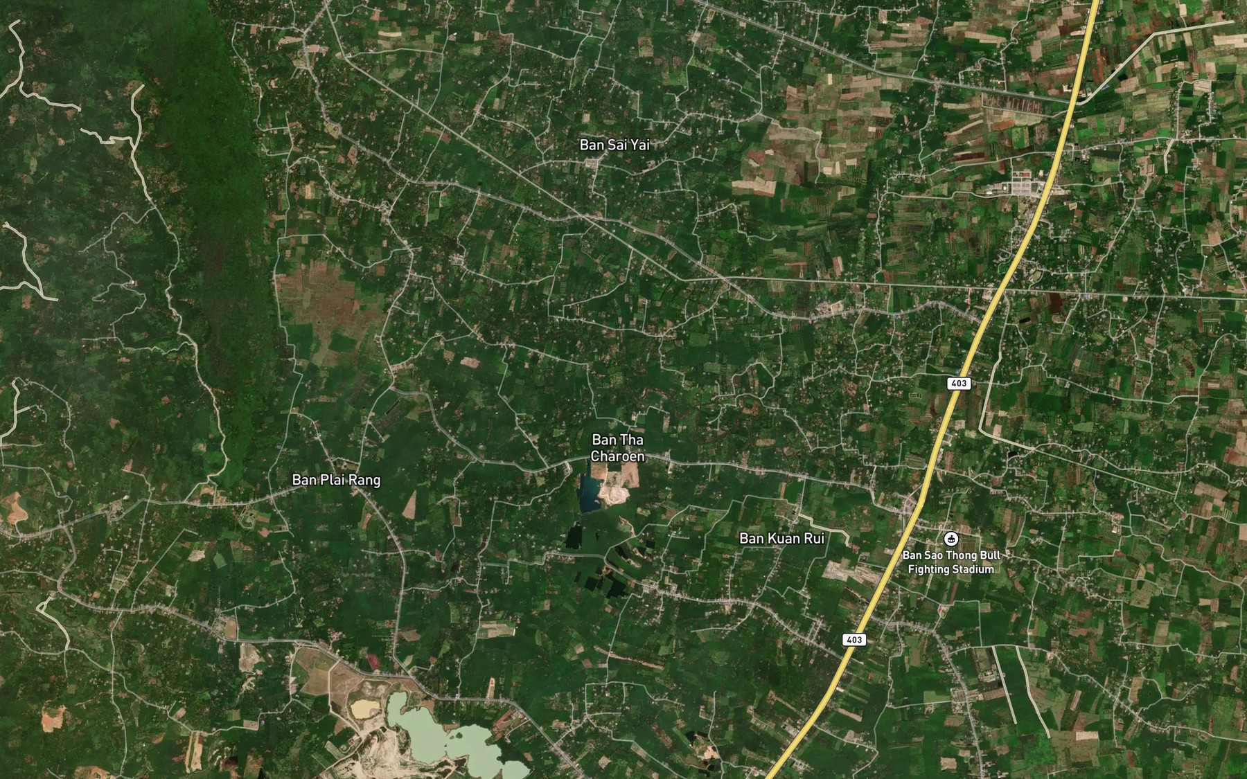 Satellite map of the Khlong Khun Phang