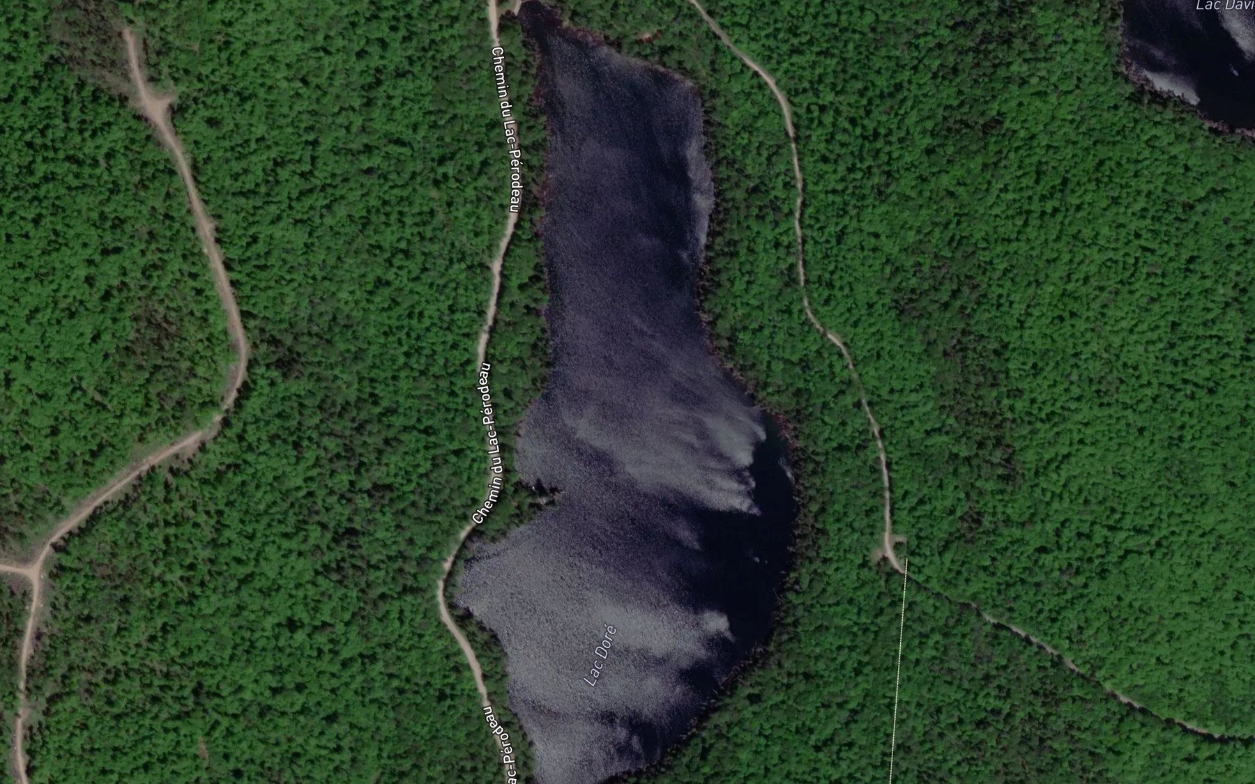 Satellite map of the Lac Dore