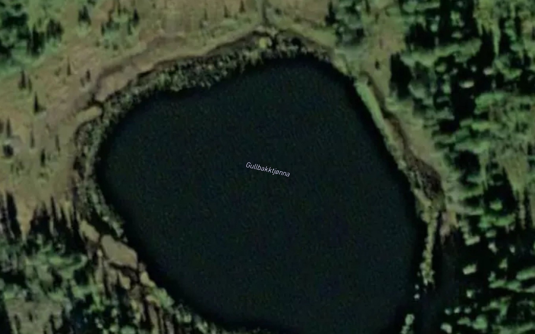 Satellite map of the Gullbakktjonna