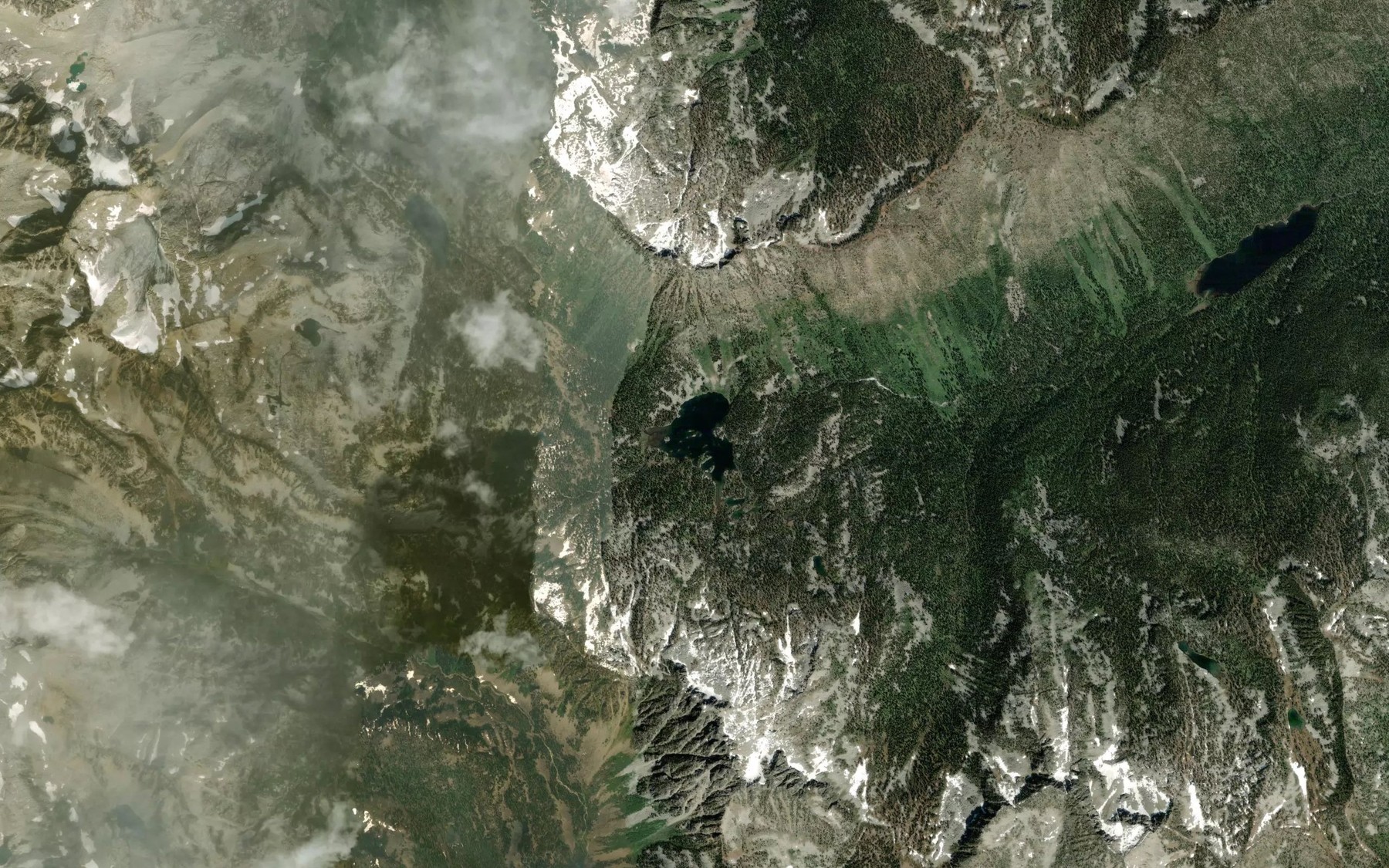 Satellite map of the Nalmet Lake