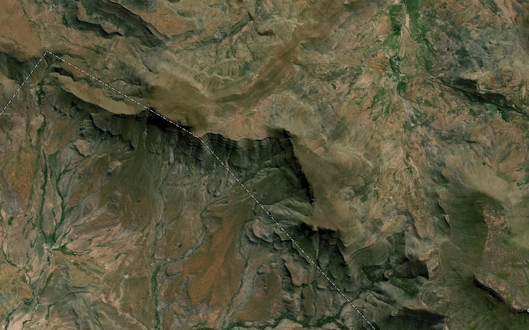 Satellite map of the Oshoek