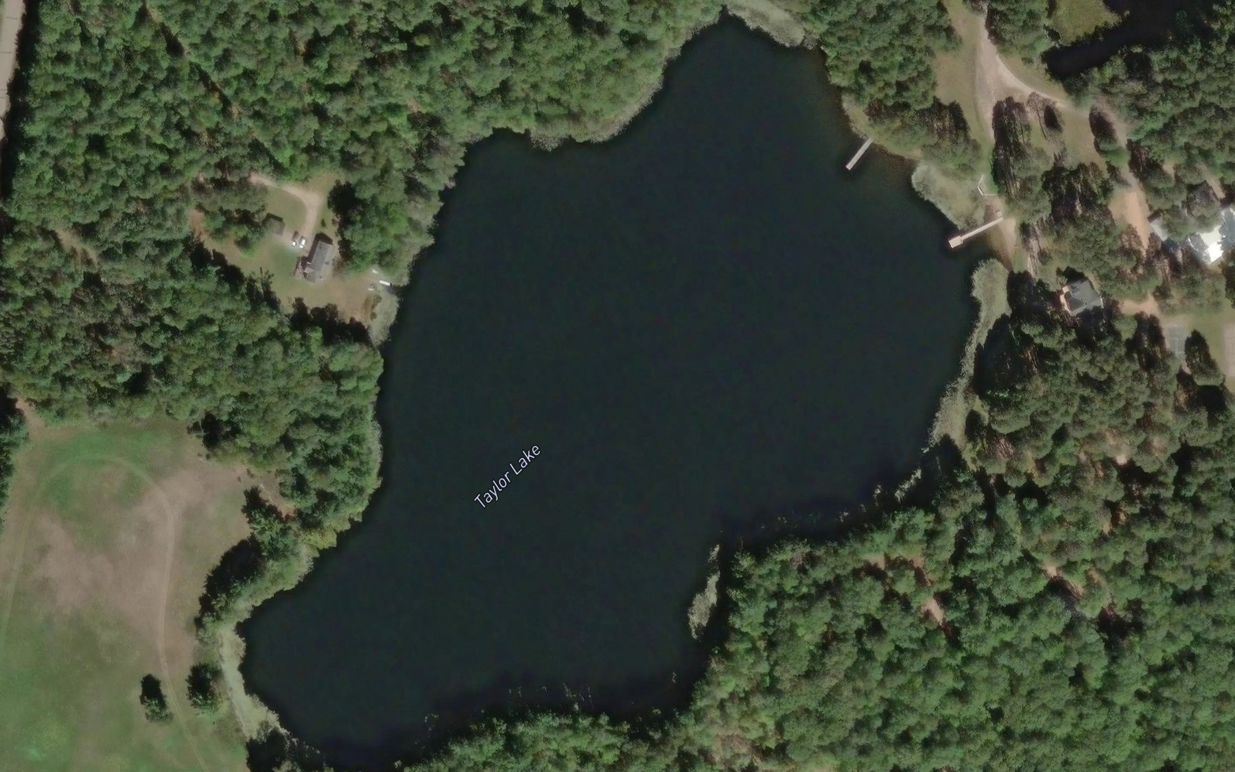 Satellite map of the Taylor Lake