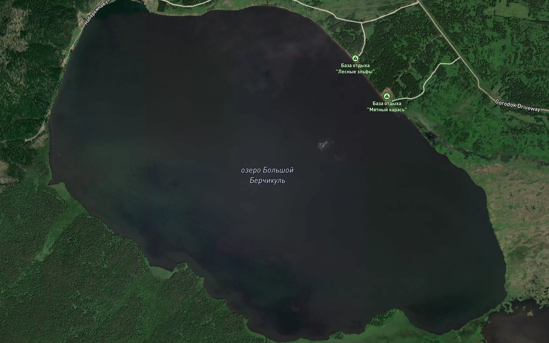 Satellite map of the Ozero Bol'shoy Berchikul'