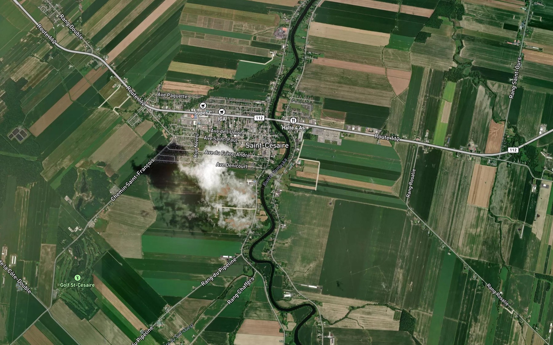 Satellite map of the Cours d'eau Charbonneau