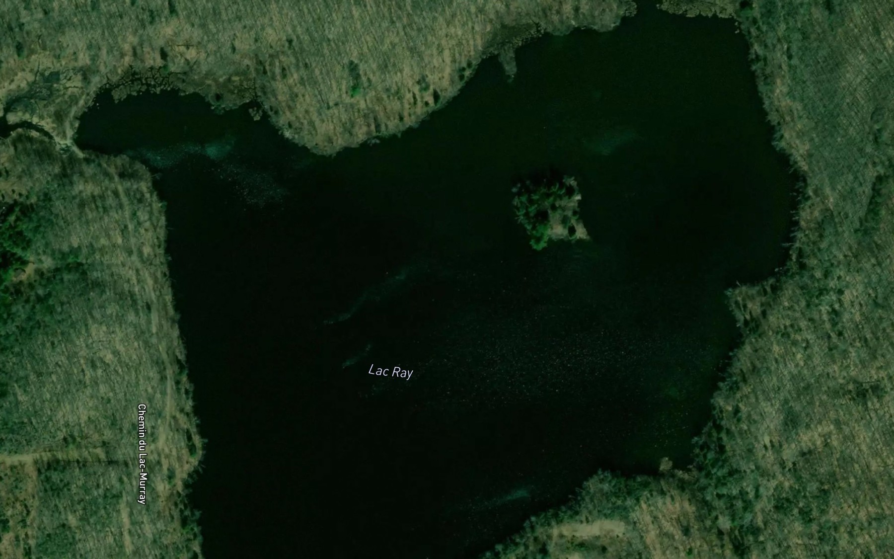 Satellite map of the Lac Ray
