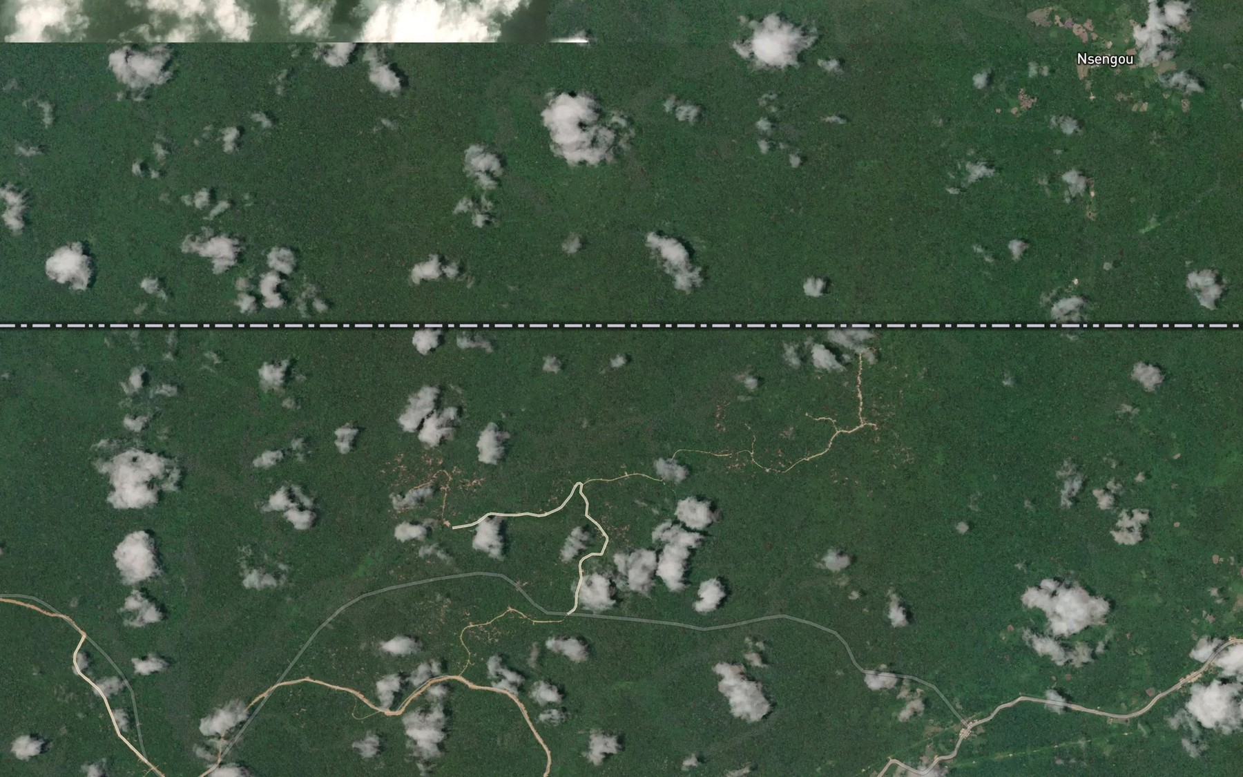 Satellite map of the Nsengou