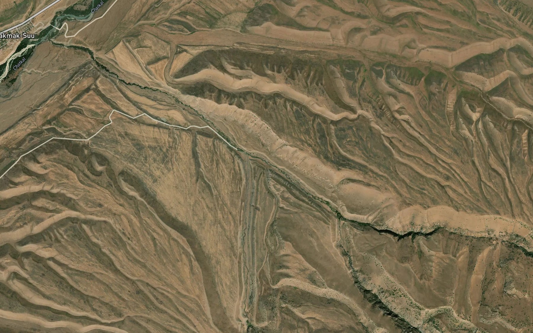 Satellite map of the Kel'-Say