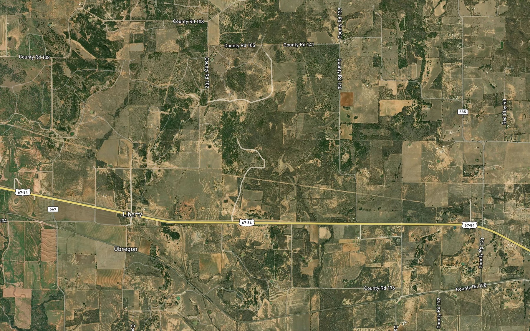 Satellite map of the Soil Conservation Service Site 7 Reservoir