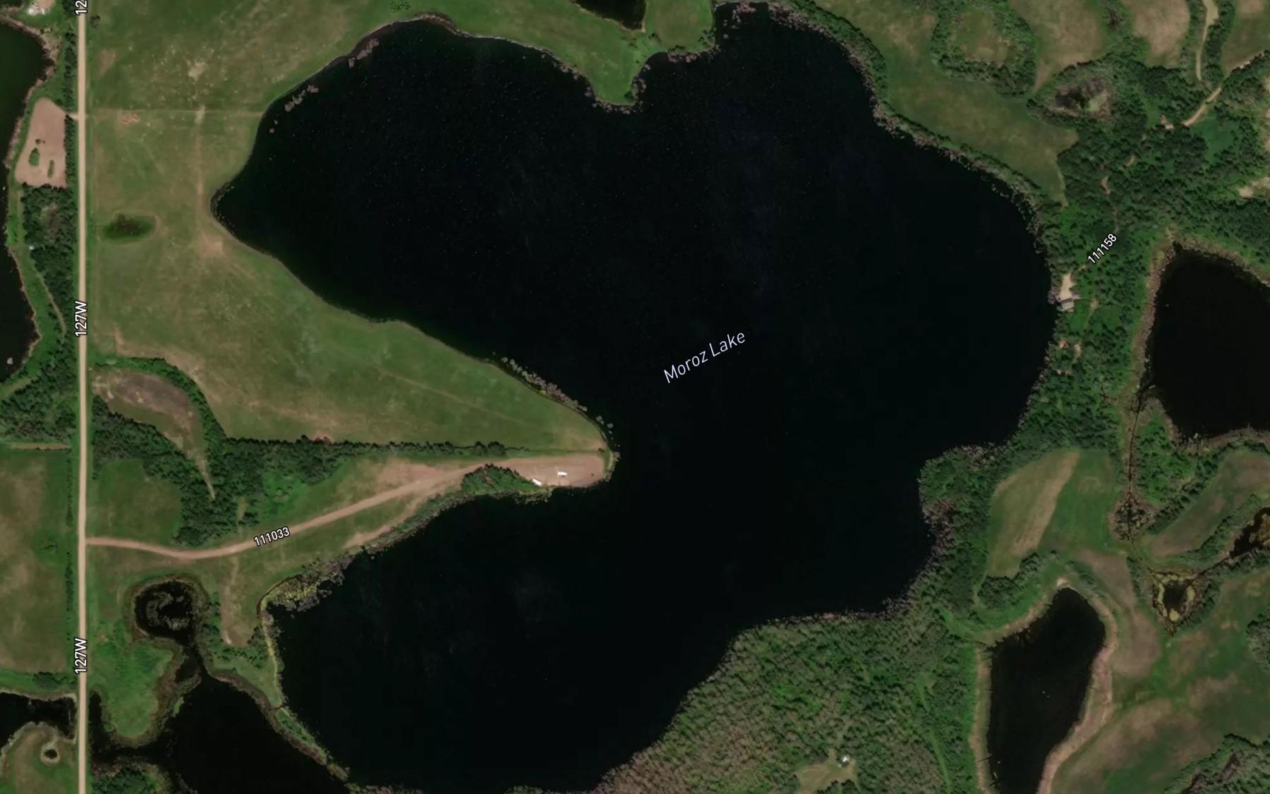 Satellite map of the Moroz Lake