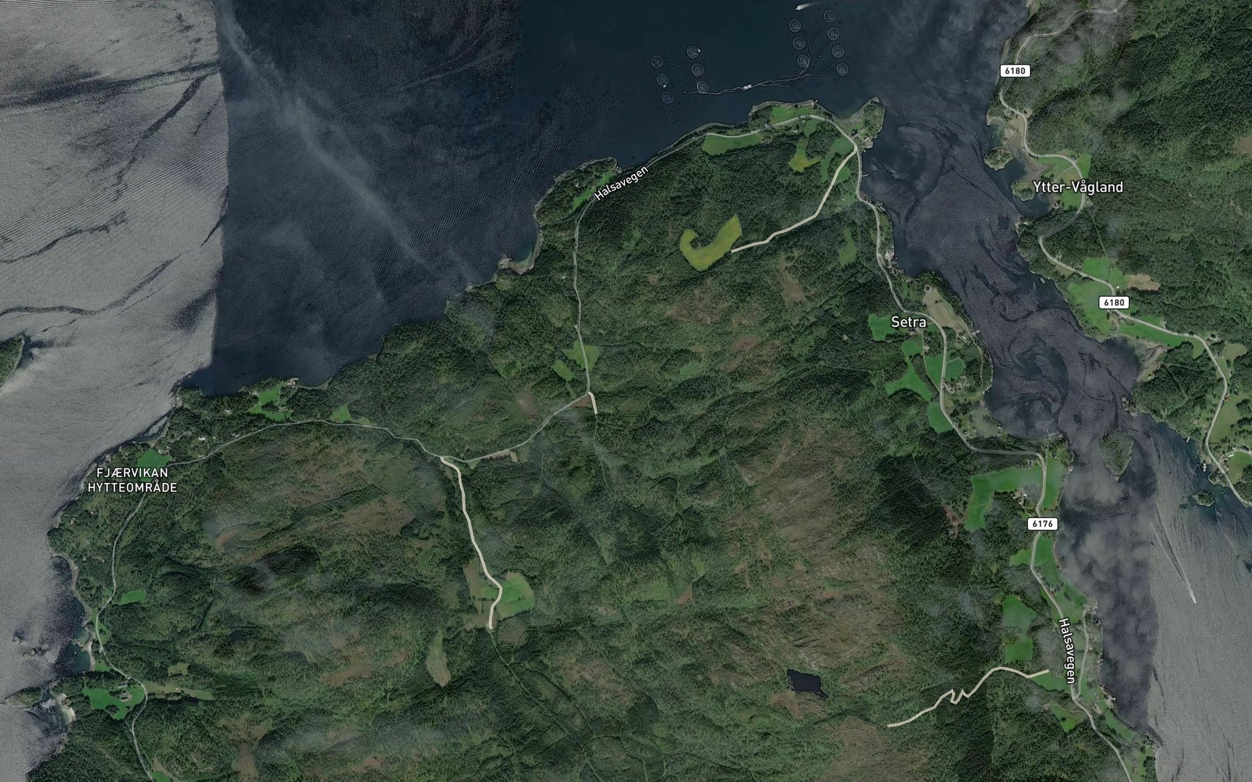 Satellite map of the Hyllstibekken