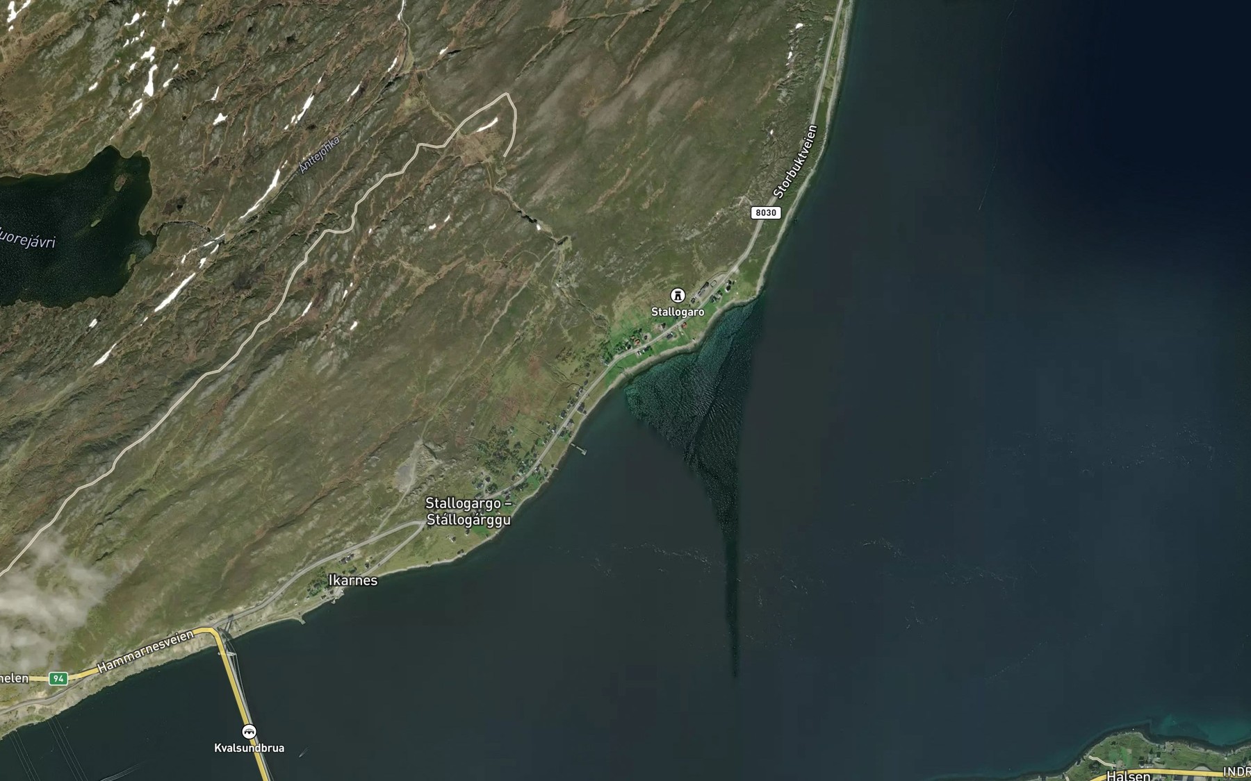 Satellite map of the Stallogargoluokta