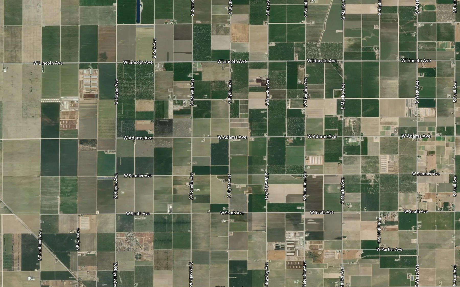 Satellite map of the Boss Canal