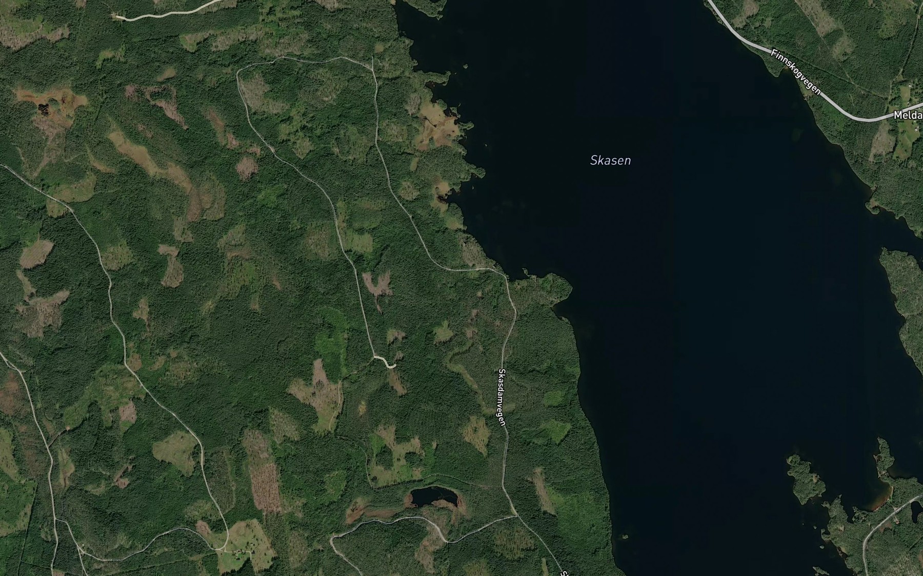 Satellite map of the Langholmbekken