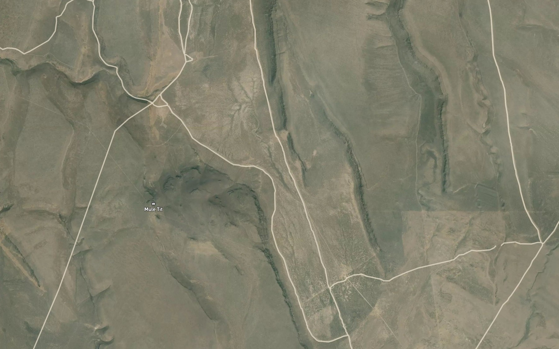 Satellite map of the Dooley Bedground Reservoir