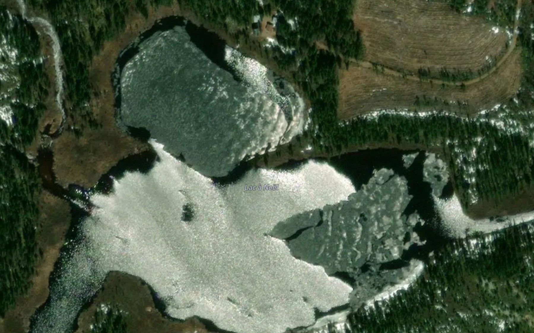 Satellite map of the Lac a Noel