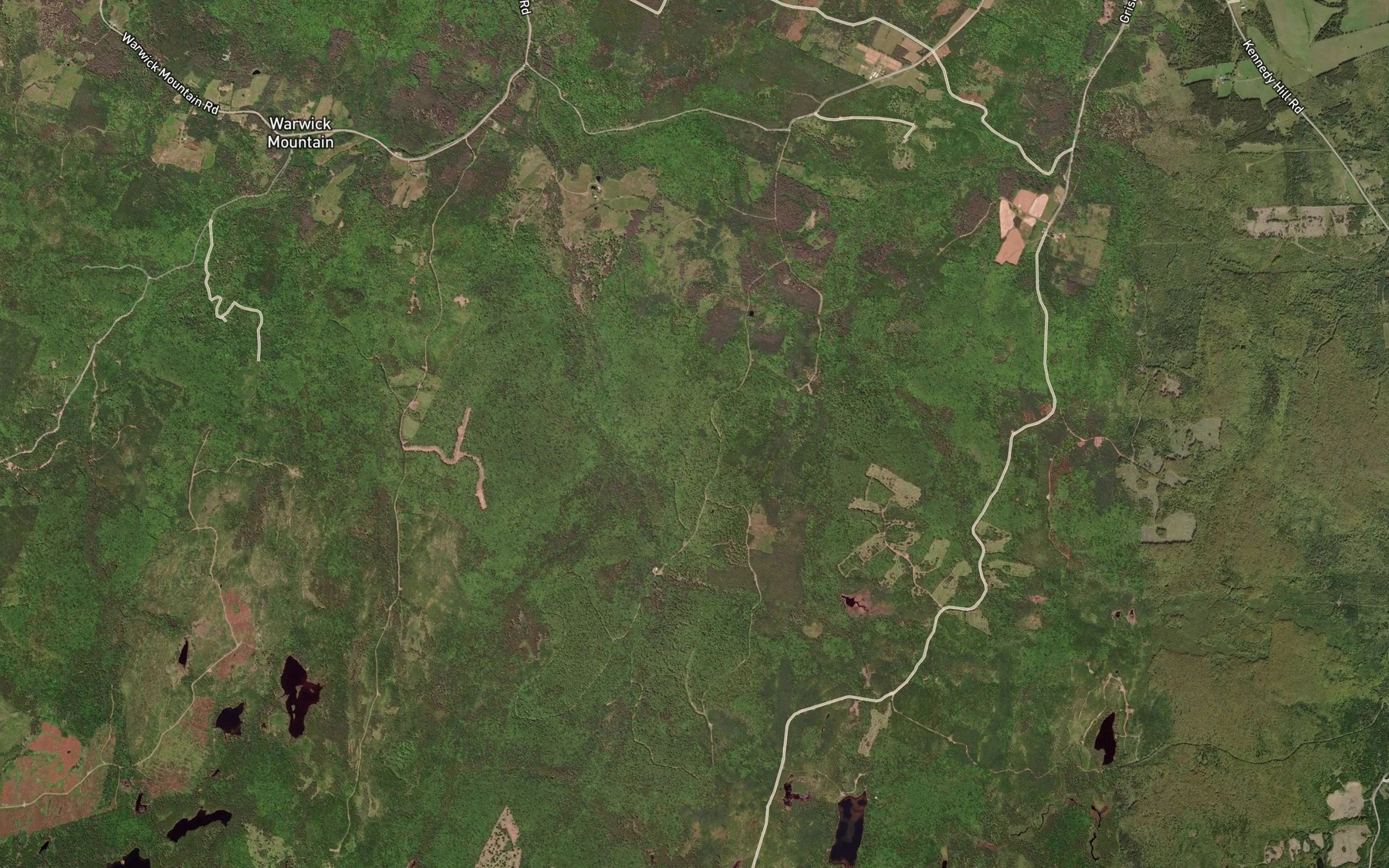 Satellite map of the Porter Brook